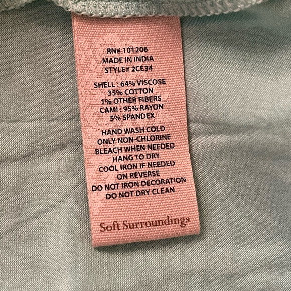 Soft Surroundings Stella Marina Beaded Shell and Starfish Blouse with camisole. - Picture 6 of 8